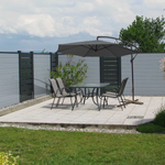 Ampelschirm 300 cm Ø anthrazit