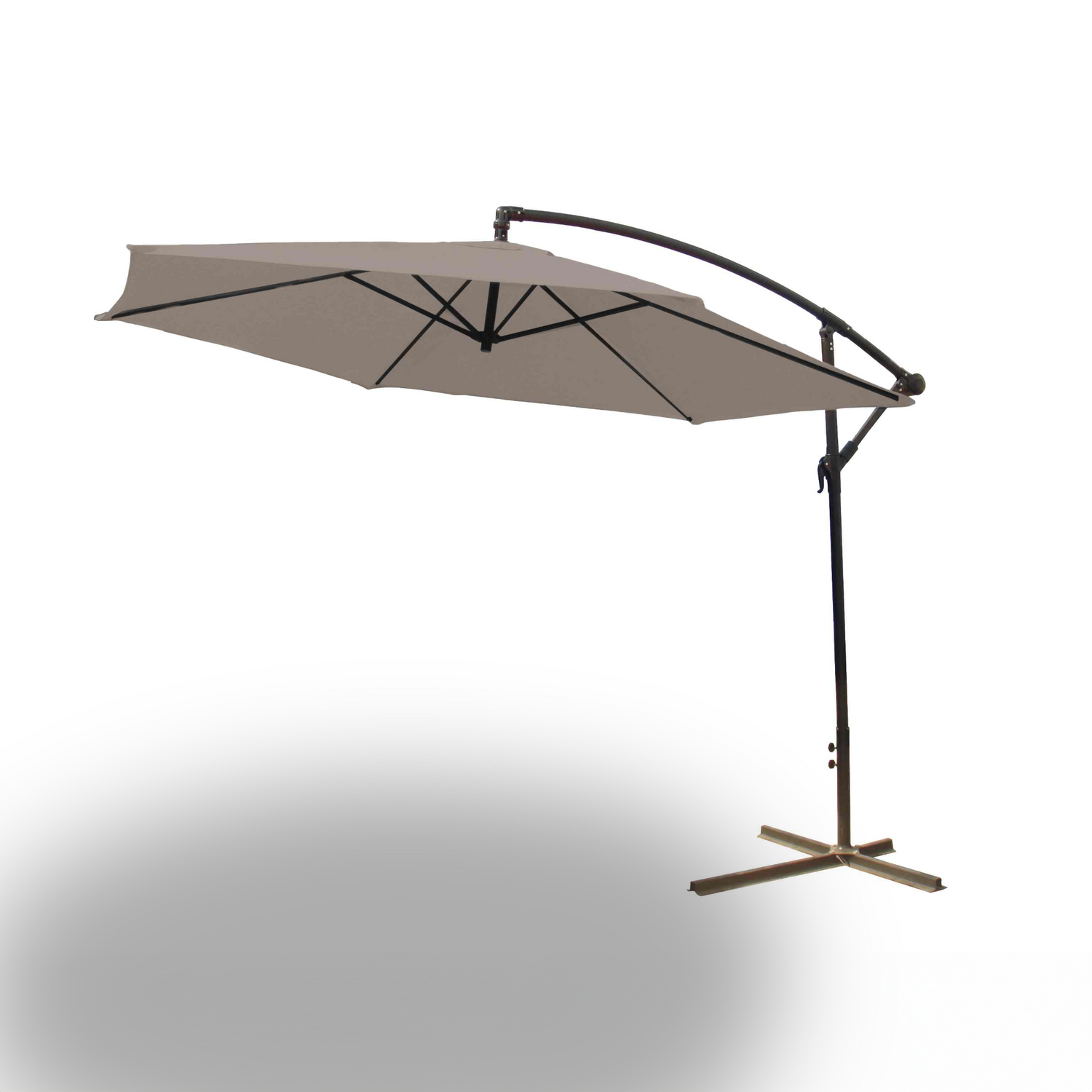 Ampelschirm 300 cm Ø beige